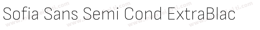 Sofia Sans Semi Cond ExtraBlack字体转换